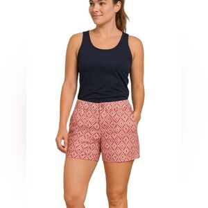 GAP Size 4 Pink Geometric Printed Chino Shorts